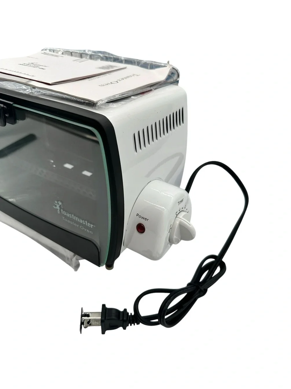 VINTAGE Toastmaster Mini Toaster Oven Model TOV2W White Side Timer 600W OPEN BOX